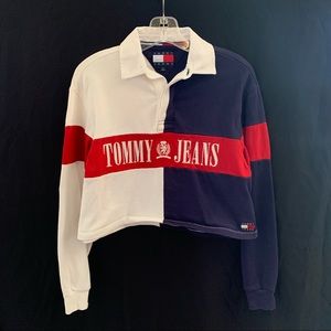 Tommy Jeans Vintage Rework Long-sleeve Crop Top CA